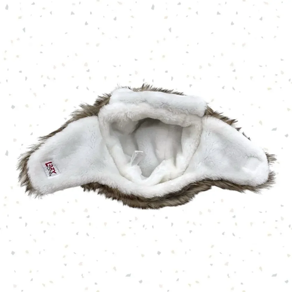 Lazy One Baby Wolf Critter Cap Hat Faux Fur Animal Coyote Wild Infant Size M